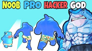 NOOB vs PRO vs HACKER vs GOD in Angry Shark