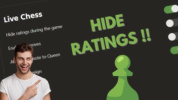 HOW TO HIDE RATINGS ON CHESS.COM !!