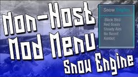 [BO1|1.13|SPRX] Snow Engine Non Host Menu + Download