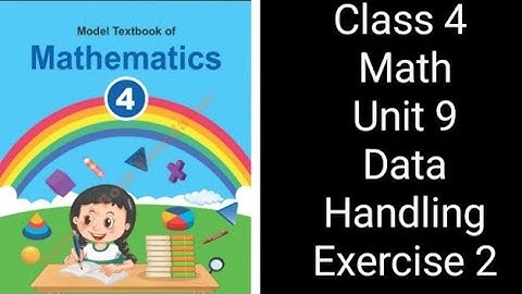 Class 4 Math | Unit 9 Exercise 2 | Data Handling | NBF Federal Board