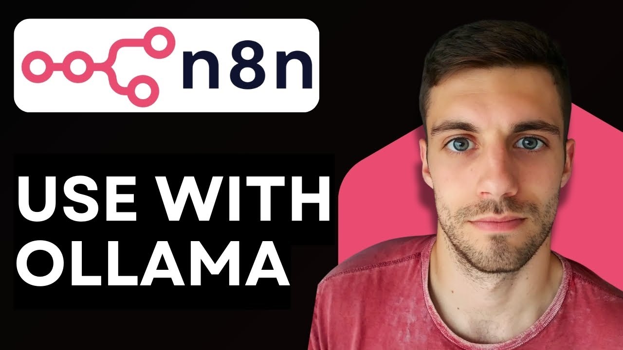 n8n Ollama integration tutorial showing workflow canvas