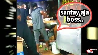 Penjual memasak nasi goreng seperti orang ngamuk LIHATLAH APA YANG DILAKUKAN...