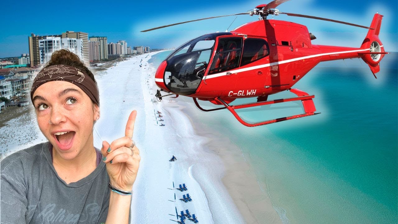 HELICOPTER RIDE OVER DESTIN, FLORIDA [4K]
