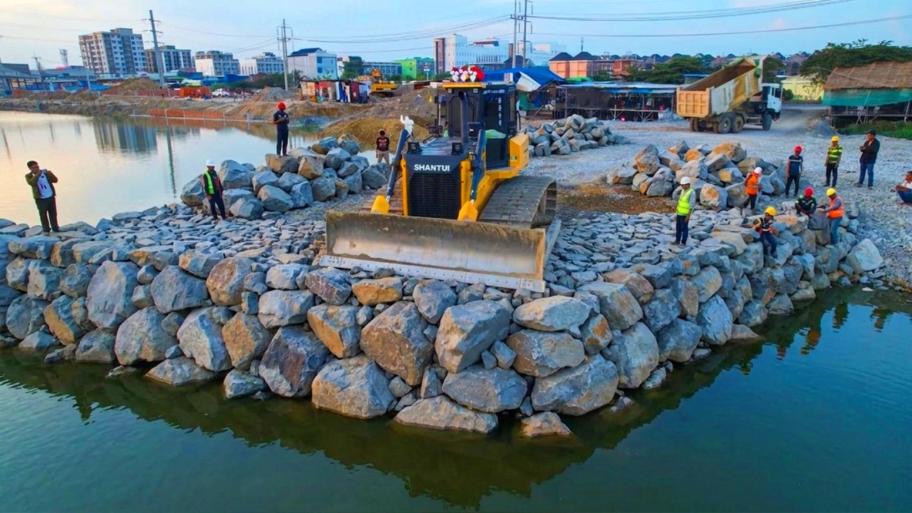 Update Amazing Heavy Machinery TRUCK 25t , Power SHANTUI DH17 Cleaning Stones For Using Stones