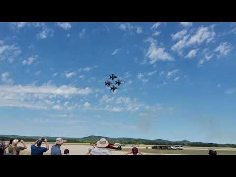 Blue Angels fly-by La Crosse