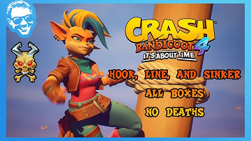 Hook, Line, and Sinker - Full Walkthrough - No Deaths - All Gems - Crash Bandicoot 4 [4k]