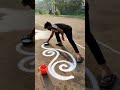 Best and quick rangoli by rohit kamble swarali art kolhapur 