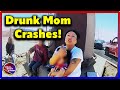 Wasted Mom Flips Truck After Driving Into Oncoming Traffic!