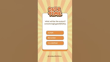 Understanding the Type of NaN in JavaScript - #Shorts #ytshorts #codewithchitra