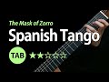 Spanish tango the mask of zorro  tab  lesson