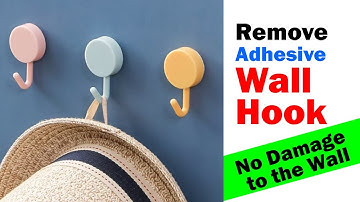 How to remove adhesive wall hooks | No damage to the wall paint