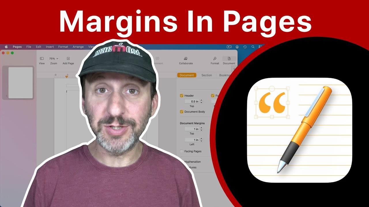 how to adjust margins in pages