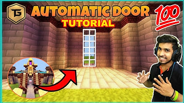 How to make techno gamerz automatic door in minecraft
