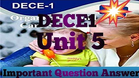 DECE1-Unit 5(Important Question)-IGNOU-ORSP