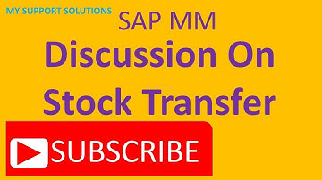 Stock Transfer In SAP MM | VIDEO # 013