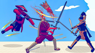 2x NINJA MASTER vs EVERY UNIT | Totally Accurate Battle Simulator-TABS