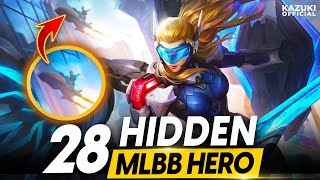 28 HIDDEN HEROES AND UPCOMING SKINS IN EXISTING MLBB PORTRAITS !
