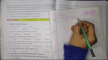 Dav Class -4 Mathematics Unit-9 Time and Calendar Brain Teaser (Part-1) Full Solved Hindi