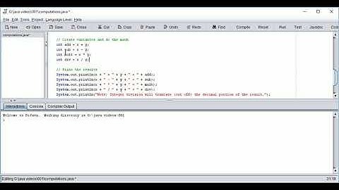 Integer Math in Dr. Java