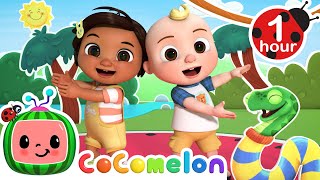 Down in the Jungle + Play Pretend and More CoComelon Dance Party! | Nursery Rhymes & Kids Songs