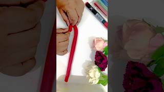 DIY how to make polymer clay cookies comb #shorts