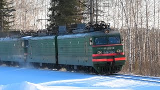 Квартет Вл11М-216/231 С Грузовым Поездом И Приветливой Бригадой