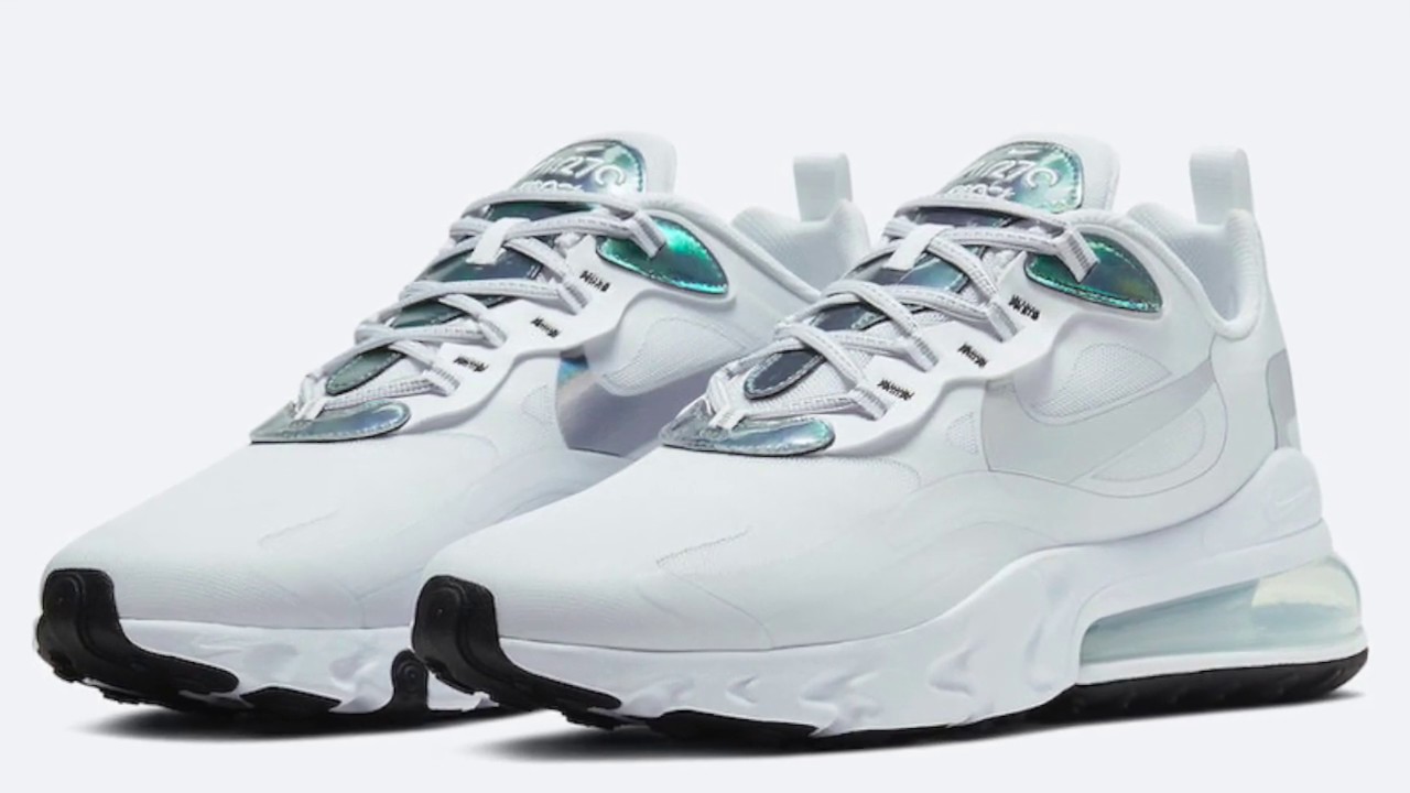 nike air max 270 iridescent trainers in black