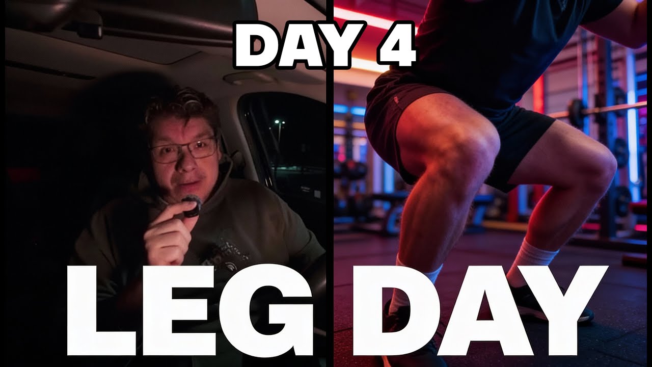 Day 4 — Leg Day | Losing 100lbs in 12 Months - YouTube