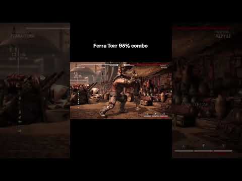 MKXL: High Damage Ferra Torr 93% Corner Combo #fgc #fgc #mkx #mortalkombat #mkxl