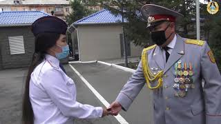 Вручение погонов в преддверии дня Казахстанской полиции
