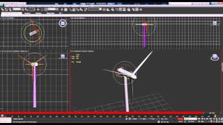 3dtutes - Basic tutorial - Animating a wind turbine (1080p)