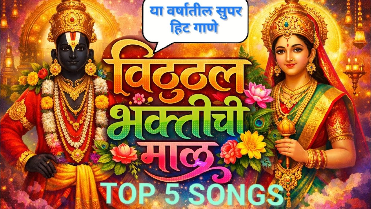 विठ्ठल भक्तीची माळ | पंढरपूरच्या विठुरायाची अमृतमयी भक्ती गीते 🦚