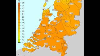 Temperatuur Nederland 20 april 2014 - warme 1e paasdag
