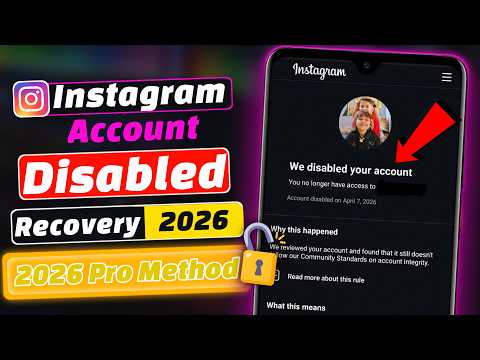 Instagram Account Disabled How To Get Back (2026) | Instagram Disabled Account Recovery