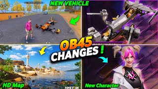 Top New Changes OB45 Upcoming Update 😲 Free Fire New HD Map Ob45