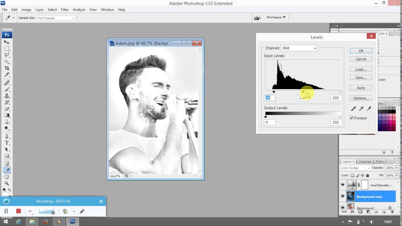 Cara Mengedit Foto Menjadi Sketsa Pensil Menggunakan Photoshop CS3