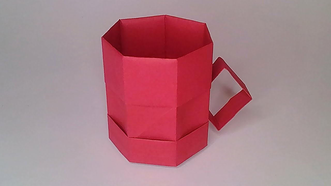 Cómo hacer una TAZA de papel ✅| Origami PASO A PASO