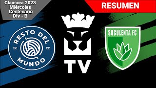 Resto del Mundo (2) - (2) Suculenta FC | Resumen