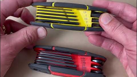 Folding Metric and SAE Hex Keys | Metric and SAE Allen Wrench Set | Review
