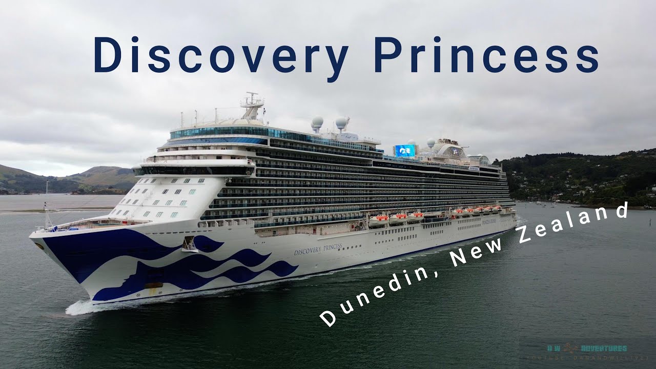 Discovery Princess, a calm departure from Port Chalmers, Dunedin 27 January 2026