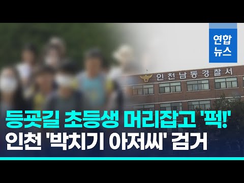 처음 본 초등생 머리 다짜고짜 &amp;#39;퍽&amp;#39;…인천 &amp;#39;박치기 아저씨&amp;#39; 검거 / 연합뉴스 (Yonhapnews)