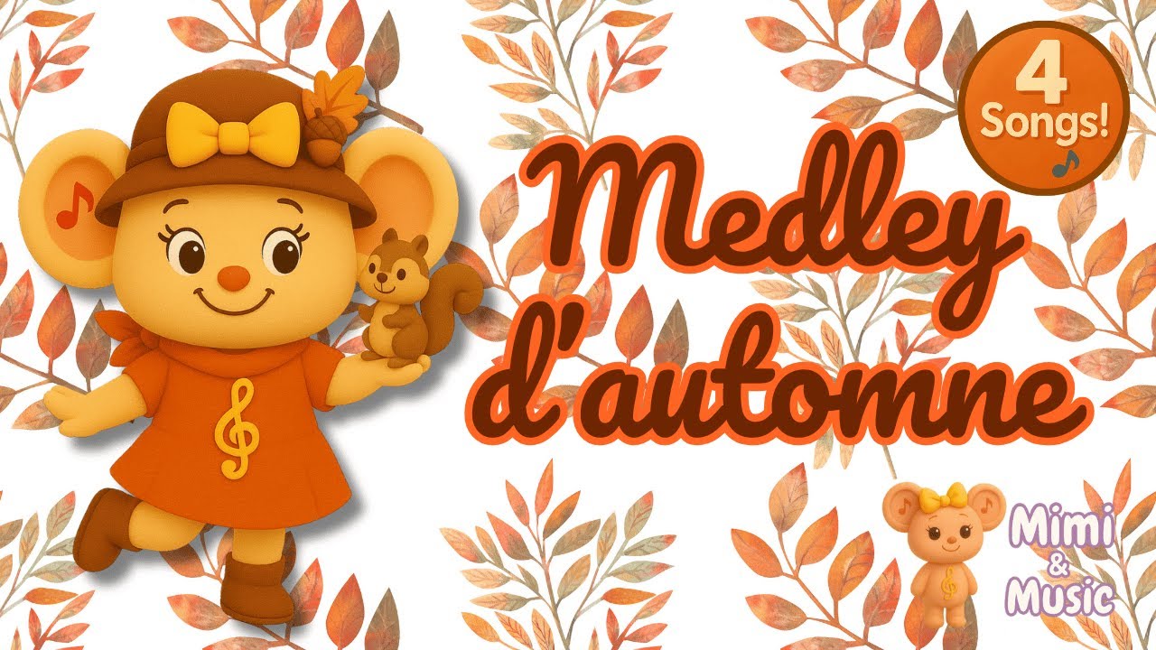 🍁 Mini-medley de chansons d’automne de Mimi | 4 chansons amusantes pour enfants 🎵