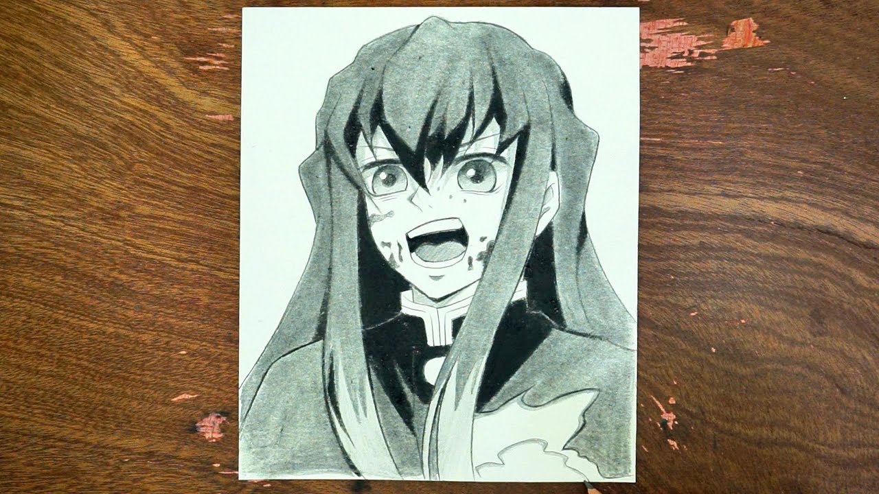 How to Draw Tokito Muichiro from Demon Slayer: Easy Step-by-Step Anime ...