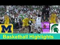 Michigan vs michigan state basketball game highlights jan 30 2024