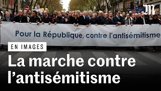 Plus de 100 000 manifestants contre l’antisémitisme à Paris