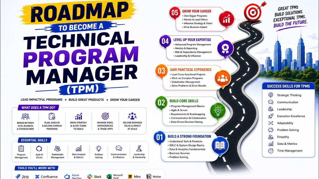Roadmap to Become a Technical Program Manager (TPM) | Skills, Tools ...