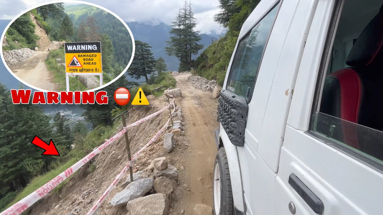 Ye road dangerous hogaya ha😰 | Manali to Sethan road update