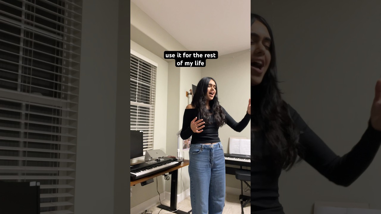 ATTEMPTING THE HIGH NOTE IN DONT BLAME ME 