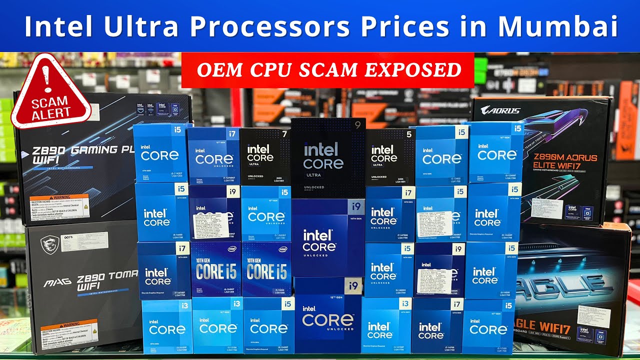Latest Intel Processors & Z890 Motherboards Prices in Mumbai | OEM CPU Scam 💥