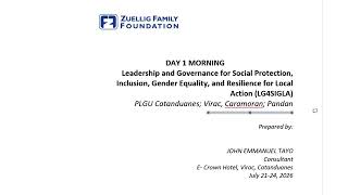 Day 1 - 9  Bridging Leadership Part 2